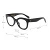 OKULARY ZERÓWKI RETRO GRANATOWE OK130GRAN