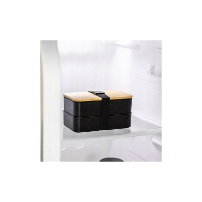 Śniadaniówka LUNCH BOX ze sztućcami, bambus 18,5 x 10,5 x 9,3 cm PJM43