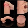 12'' King Sized Sliding Skin Dual Layer Dong