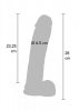 Dildo-COCK 11 INCH W/ BALLS FLESH
