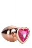 GLEAMING LOVE ROSE GOLD PLUG LARGE