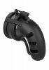 Model 19 - Chastity - 4.5 - Sil Cage Ballsplitter - Black