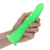 Slim Realistic Dildo with Suction Cup - Glow in the Dark - 7'' / 18 cm