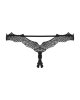 Bielizna-Bravelle stringi otwarte czarne  S/M