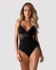 KUSZĄCE BODY CZARNE KORONKA OBSESSIVE L/XL