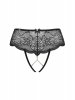 Figi Otwarte Pearlove Czarne XS/S