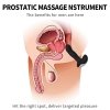 Masażer Prostaty Wibrator Analny Podgrzewany USB 7 Funckcji + Pulsator BLACK