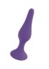 Silikonowy Korek Analny z Przyssawką Purple Medium