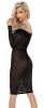 Sukienka Leopard XXL Noir Handmade
