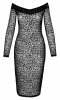 Sukienka Leopard XXL Noir Handmade
