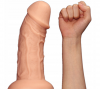 ZAKRZYWIONY PENIS WIELKIE CIĘŻKIE DILDO XXL NA PRZYSSAWCE