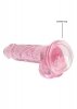 DILDO RÓŻOWE Z MOCNĄ PRZYSSAWKĄ RÓŻOWY ORGAZM 19CM