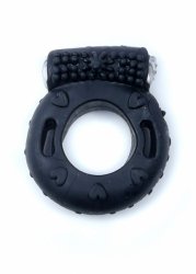 Pierścień Erekcyjny z Wibracjami Black