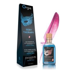ZESTAW DO MASAŻU JADALNY OLEJEK O SMAKU COTTON CANDY 100 ML