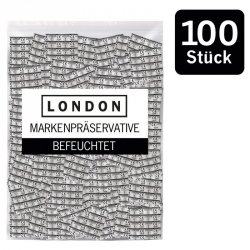 Klasyczne prezerwatywy nawilżane 100 szt. London