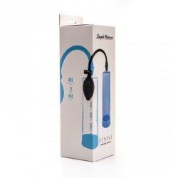 Pompka Próżniowa Do Powiększania Penisa Z Gruszką Duża Niebieska