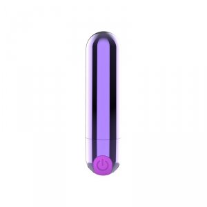 Mały Wibrator Pocisk Super Mocny Purple Błyszczący