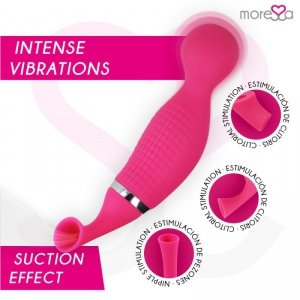 MORESSA - KIRK DUO SUCTION + MULTI-PERFORMANCE MASSAGER PREMIUM SILICONE RECHARGEABLE