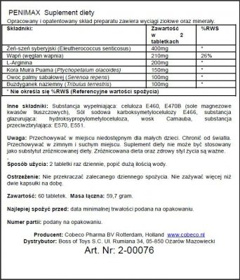 Penimax Tabletki na Powiększenie Penisa Oryginał
