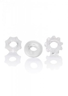 Pierścień-REVERSIBLE RING SET CLEAR