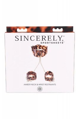 SPORTSHEETS AMBER NECK AND WRIST RESTRAINT