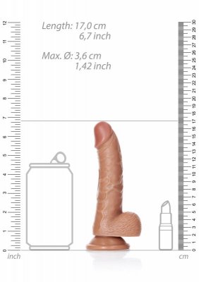 Curved Realistic Dildo  Balls  Suction Cup - 6&quot;&quot;&quot;&quot;/ 15,5 cm