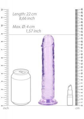 Straight Realistic Dildo with Suction Cup - 8'' / 20