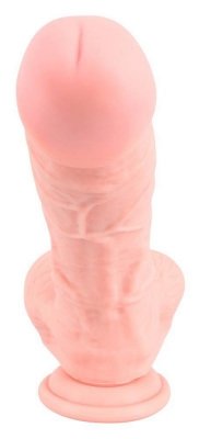 Dildo silikonowe medyczne z przyssawką 24 cm