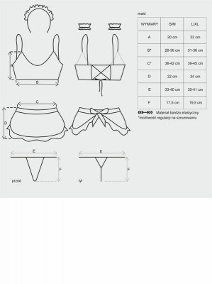 Bielizna-Maid kostium  S/M