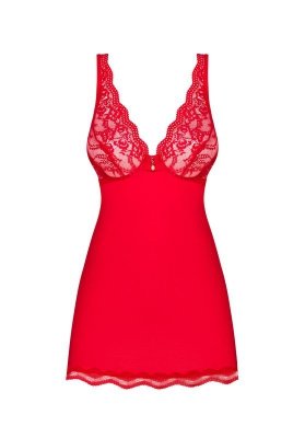 Komplet Babydoll i Stringi Luvae Czerwony S/M
