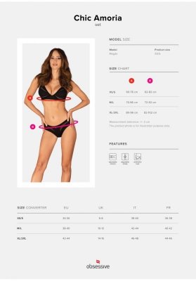 Chic Amoria komplet 2-częściowy   M/L