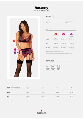 Rosenty komplet 3-częściowy  M/L