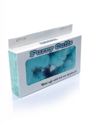 Pluszowe Kajdanki Furry Cuffs Blue