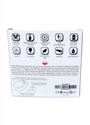 Wibrator dla Par Sex Masażer Sterowanie Pilotem Black USB 7 Funkcji