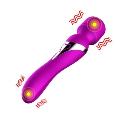 Wibrator 2w1 Stymulator Punktu G Łechtaczki USB Purple