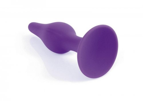 Silikonowy Korek Analny z Przyssawką Purple Medium
