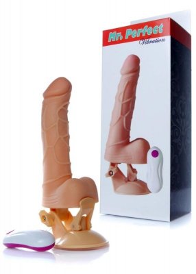 Realistyczny Sex Wibrator z Uchwytem 24cm 12 funkcji