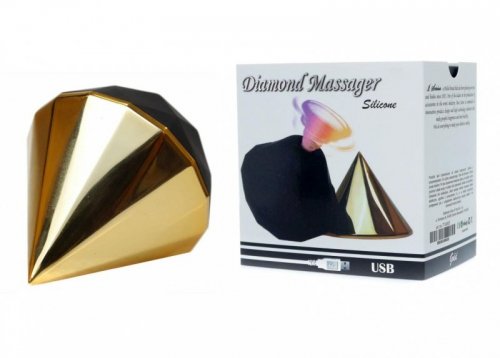Stymulator masażer dla Pań Diament USB 7 Funkcji Gold