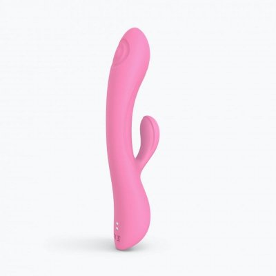Wibrator z Masażerem Łechtaczki Bunny Pink