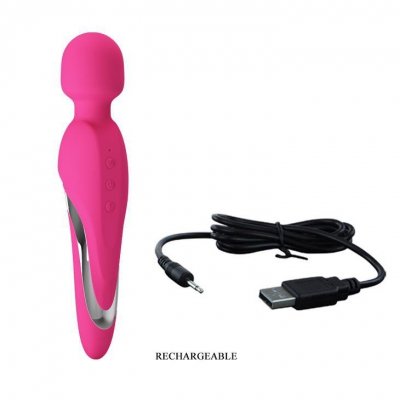 Ogrzewany Masażer Łechtaczki Różdżka Stymulująca USB 7 funkcji