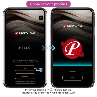 PRETTY LOVE -Kirk, 12 vibration functions Mobile APP remote control