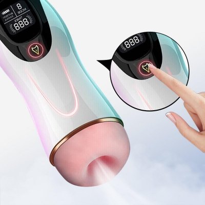 AUTOMATYCZNY MASTURBATOR MĘSKI Z WIBRACJAMI SZTUCZNA POCHWA SEX