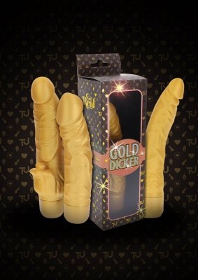 ToyJoy Get Real Gold Dicker Stim Vibrator 22 cm