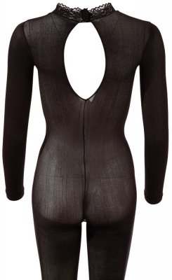 BODYSTOCKING KOMBINEZON ZMYSŁOWY SIATECZKA OTWARTY KROK  M/L