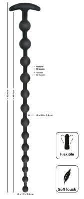 Black Velvets Anal Beads Silicon
