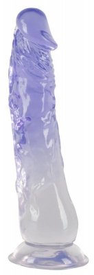 Dildo z przyssawką 22,5 cm Crystal Clear