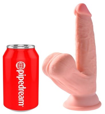 Dildo Triple Density 3D z przyssawką 15,2 cm King Cock