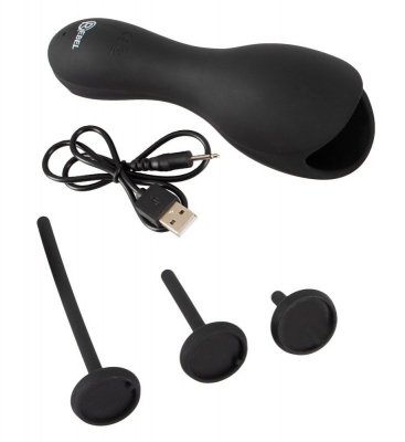 Masturbator z 3 dilatorami Rebel