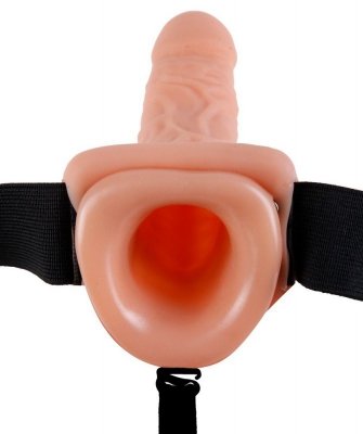 FF Hollow Strap On z wibracjami dł. 24cm