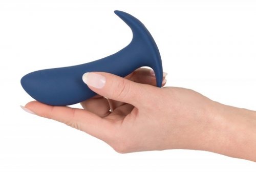 Korek analny silikonowy z wibracjami 12 cm